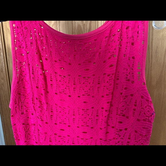 Hot pink. Apt 9. size M lace dress - Picture 3 of 4